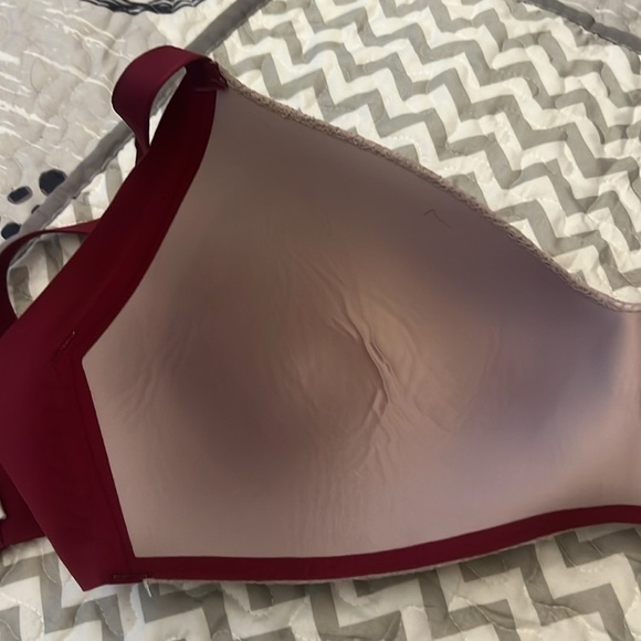 Lace Knix Wing Woman sz 8++ (40-42 G/H) wine and light mauve purple Bra - Picture 7 of 9